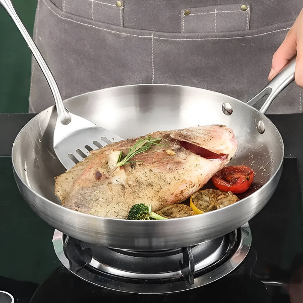 Lisslune | Stainless Steel Frying Pan