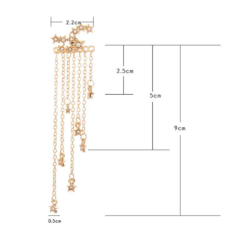 Lisslune | Star tassel earrings in bohemian style