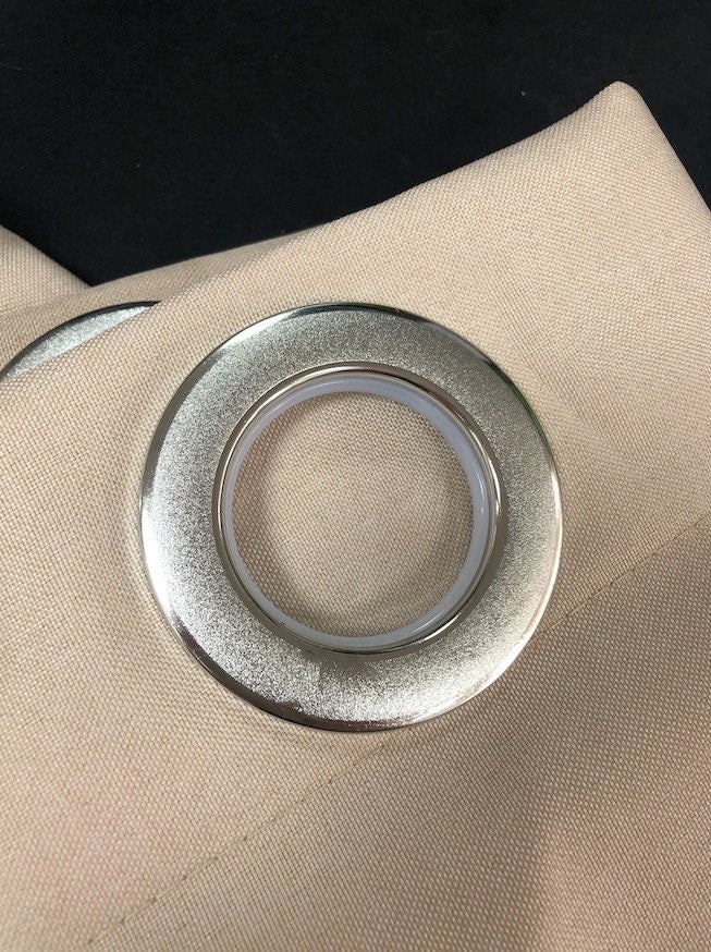 Skorter | Thick Beige Linen Shower Curtain