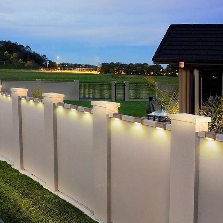 Lisslune | Waterproof Stair Solar Lights for Outdoors (4 pieces)