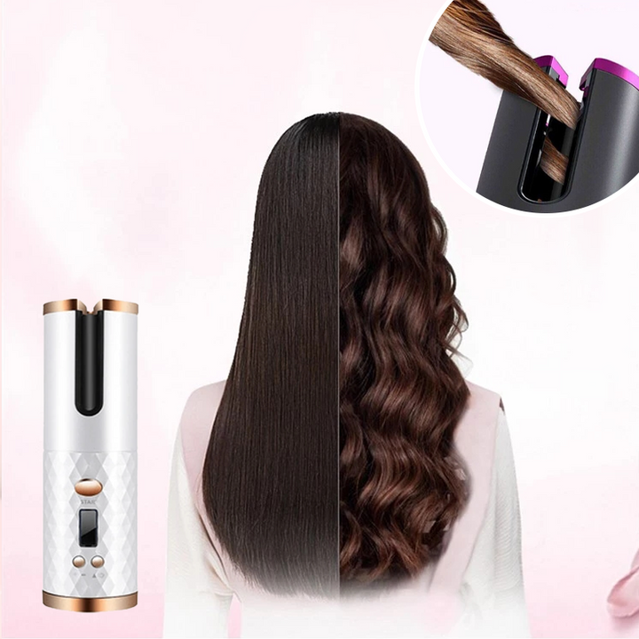 Lisslune | Cordless automatic rotating curling iron