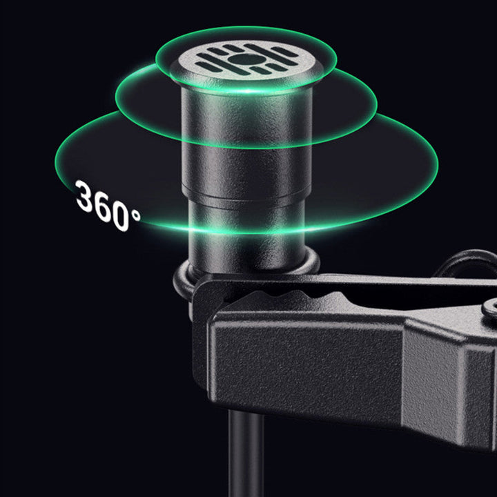 Lisslune | Omnidirectional Lavalier/Lapel Microphone, with Noice Cancellation Tech For Recording & Live