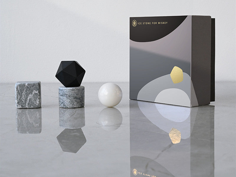 Lisslune | Reusable Beverage Chilling Stones Set, for Wine, Beer, Champagne, Soda, Juice & More