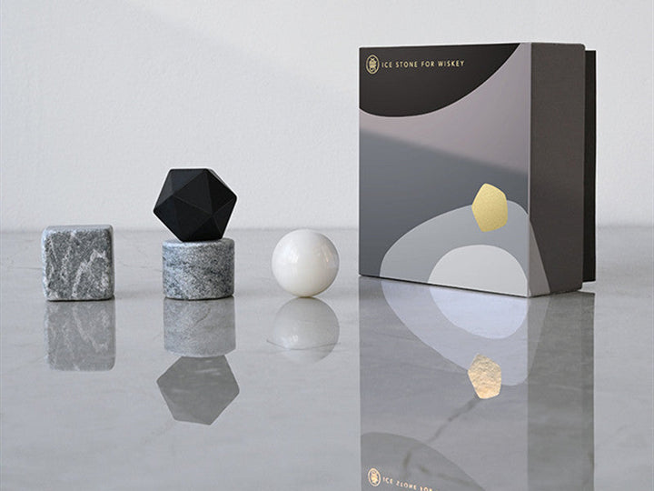 Lisslune | Reusable Beverage Chilling Stones Set, for Wine, Beer, Champagne, Soda, Juice & More