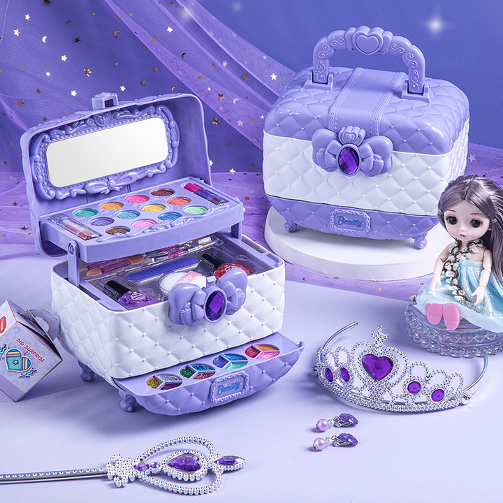 Lisslune | Princess Glamour – Kids Makeup Play Set | Safe & Fun Pretend Play Kit