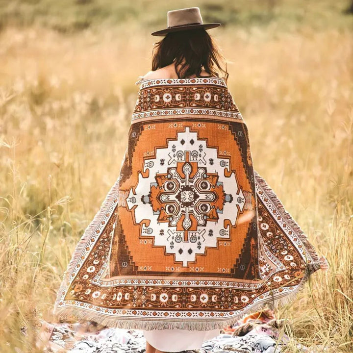 Lisslune | Boho Chic Patterned Throw Blanket