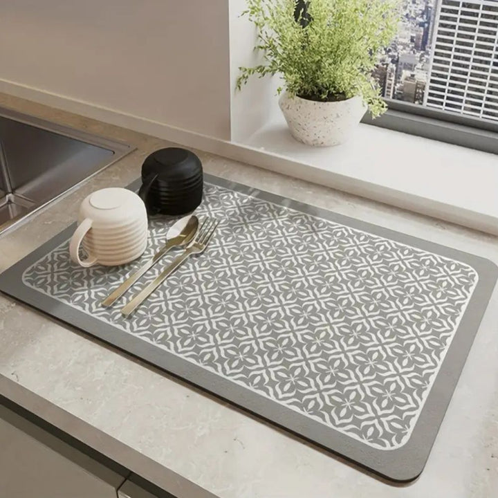 Lisslune | Mandala Kitchen Dish Drying Mat