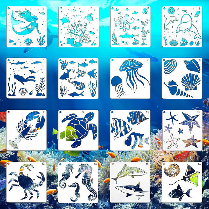 Lisslune | Large Flower Stencils for Garden Fence