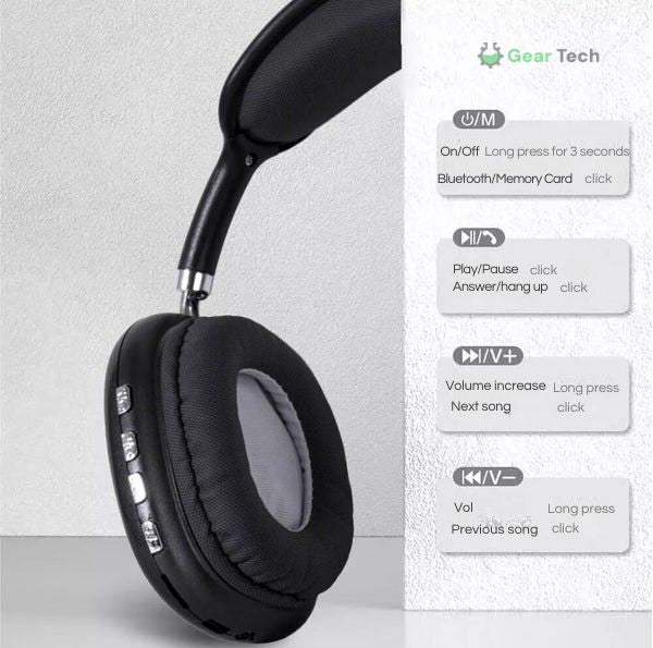 Lisslune | PRO Wireless Headphones | Crystal Clear Sound, Ultimate Comfort & Up to 40 Hours Battery Life for Home and On the Go