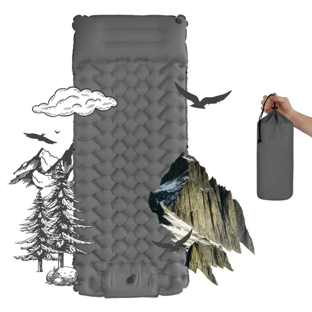Lisslune | AirLite Self-Inflating Sleeping Mat – Lightweight, Compact & 10 cm Thick Comfort