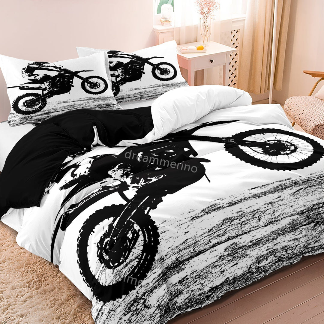 Lisslune | RoadWarrior - Motorcycle Duvet Cover Set
