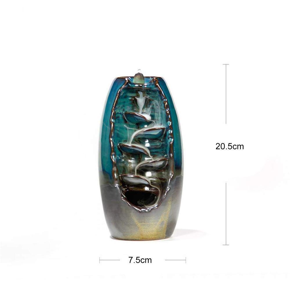 Lisslune | ZenFlow Incense Stick Holder – Handmade Design with Soothing Waterfall Effect