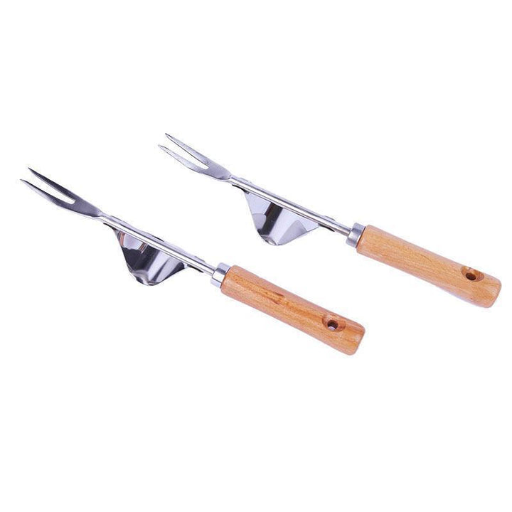 Lisslune | Weed puller with natural wood handle