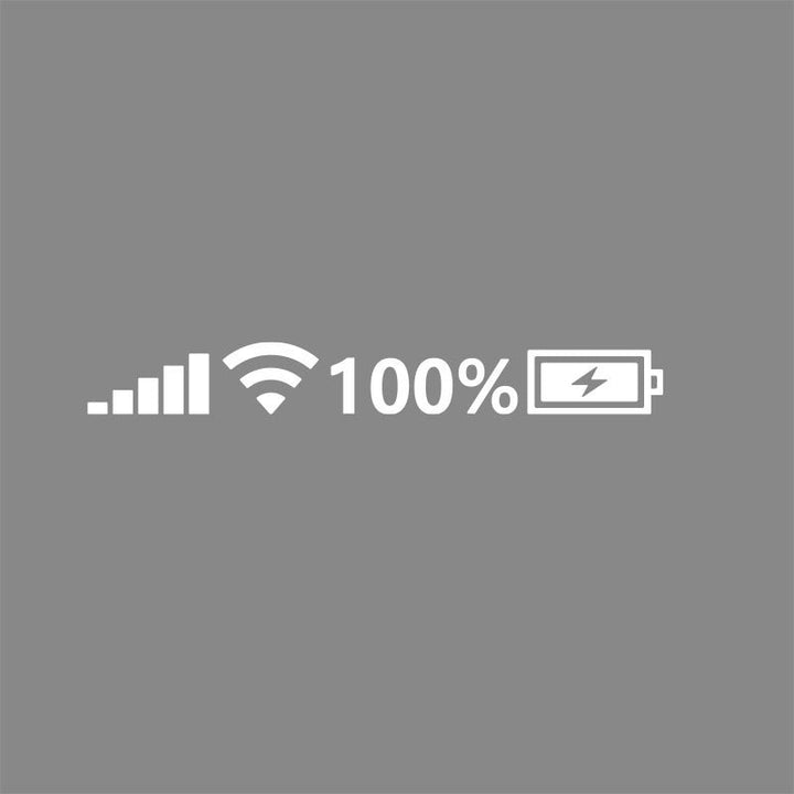 Lisslune | Reflective Battery Signal Sticker