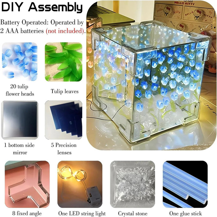Lisslune | 3D Tulip DIY Flower Cube Night Lamp
