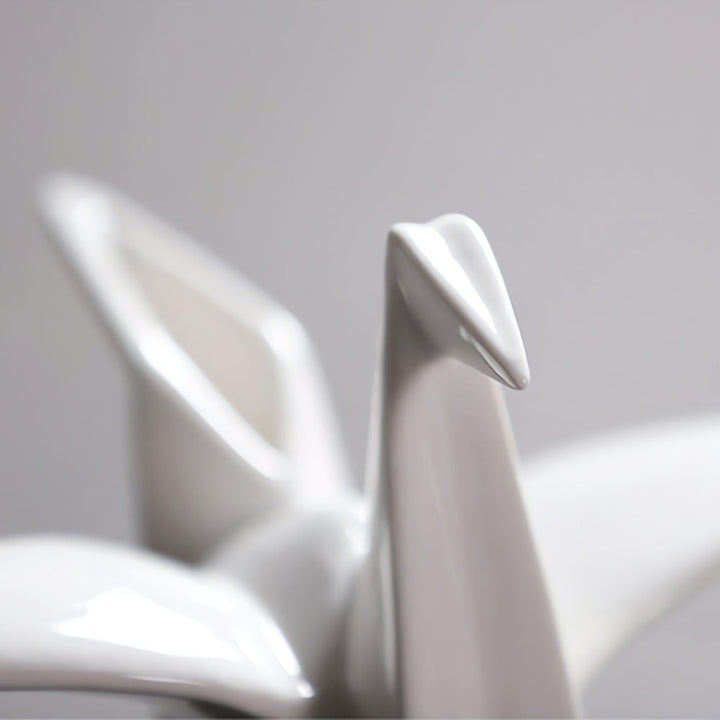 Lisslune | Origami-Inspired Ceramic Bird Statue