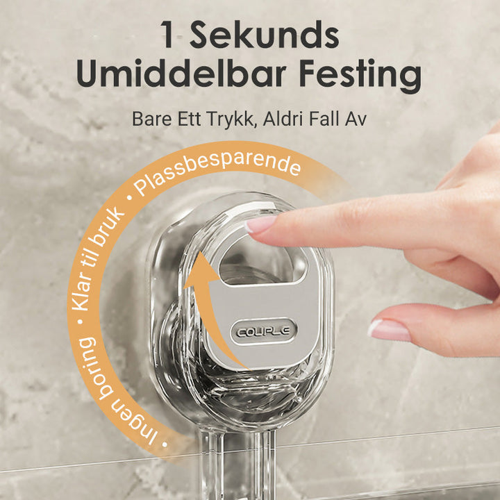 Lisslune | Storage rack with suction cup and drainage hole