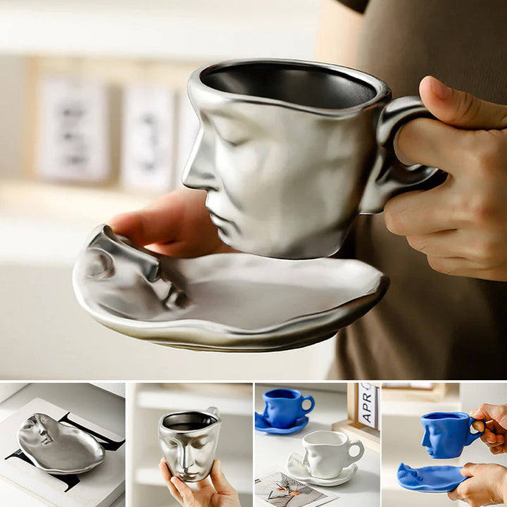 Lisslune | Kyssnades Face ceramic coffee mug