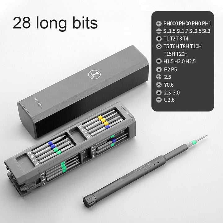 Lisslune | Multi-Function Portable Precision Screwdriver Set with Various Interchangeable Bits, for Building, Deconstructing, and Quick Repairs