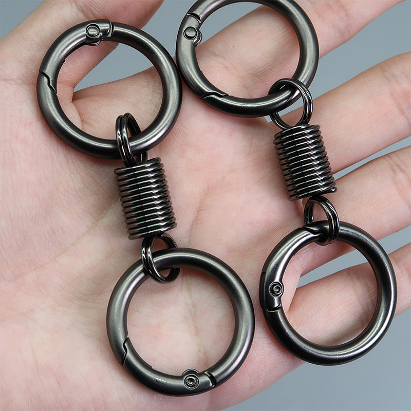 Lisslune | Nordic Retro Spring Double Ring Keychain