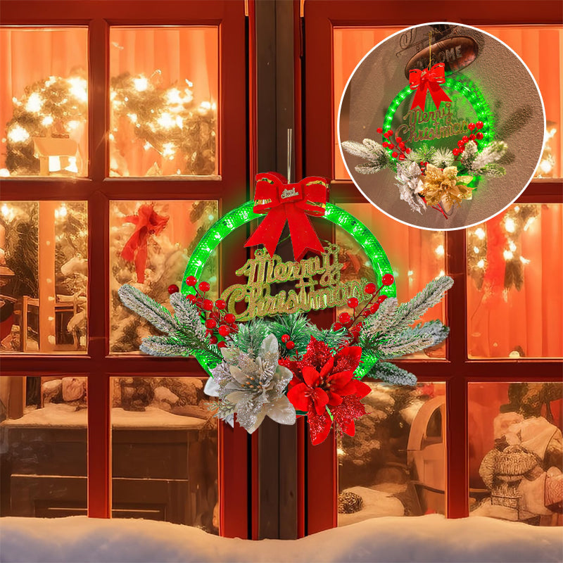 Lisslune | Christmas Wreaths with LED Light