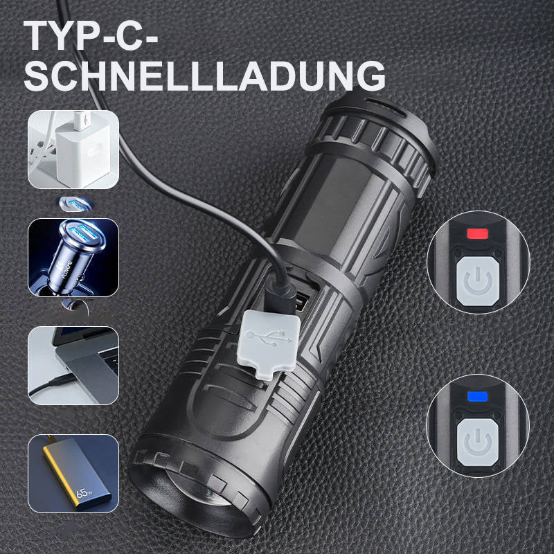 Lisslune | White Laser Telescope Zoom Flashlight