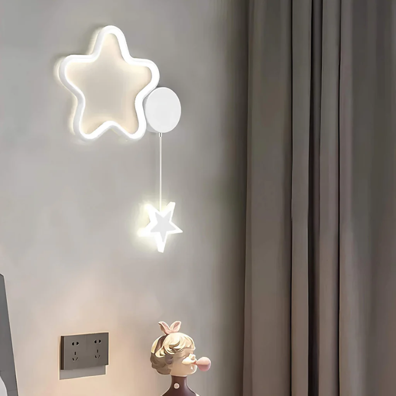 Lisslune | DreamLight | Magical Wall Lamp with Clouds, Stars and Moon