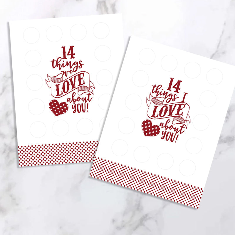 Lisslune | Valentine's Scratching Advent "14 Things I Love About You!"