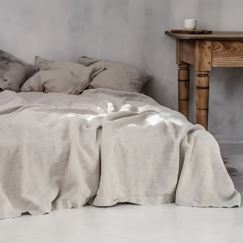 Lisslune | Classic Linen Bed Sheet