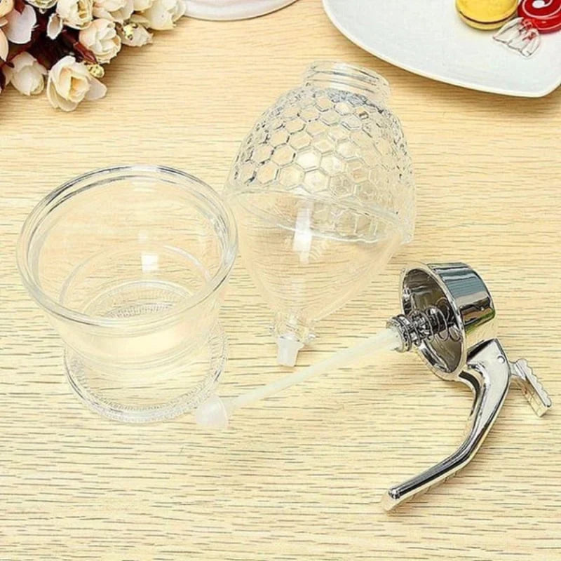 Lisslune | Stylish Honey Dispenser with Drip-Free Technology – Precise Dispensing without Spillage