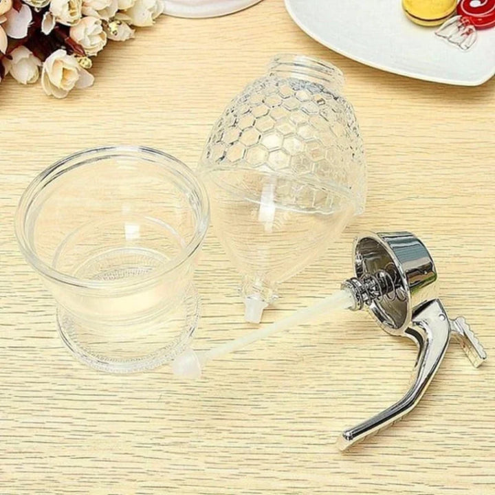 Lisslune | Stylish Honey Dispenser with Drip-Free Technology – Precise Dispensing without Spillage