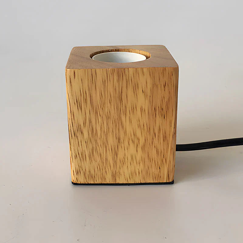 Lisslune | CozyCube - Modern Wood Bucket Lamp