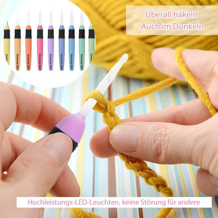 Lisslune | LED Light Crochet Hooks (9 Pieces)
