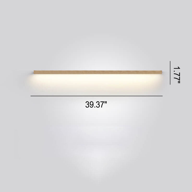 Lisslune | ZenBeam Japanese LED Wall Light | Solid Wood Design | Modern Accent Lighting