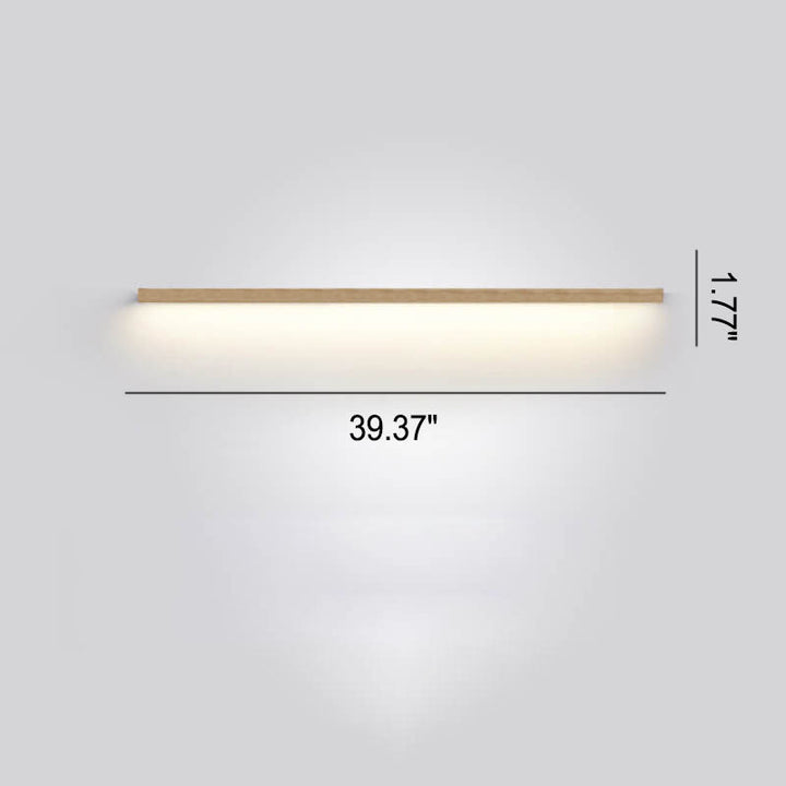 Lisslune | ZenBeam Japanese LED Wall Light | Solid Wood Design | Modern Accent Lighting