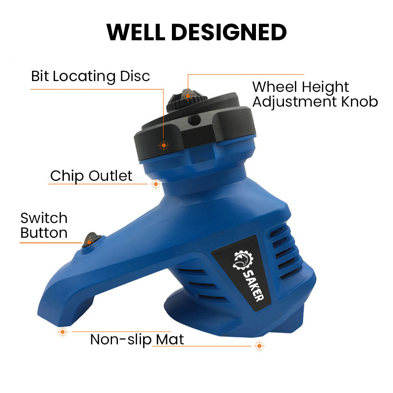 Lisslune | Power Drill Bit Sharpener for Twist Bits