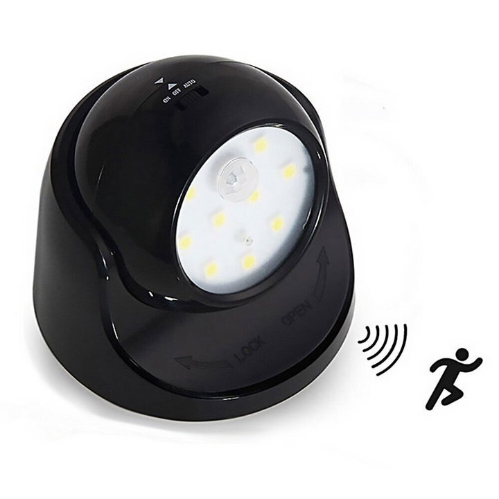 Lisslune | Wireless Battery Powered External Security Lights – Motion Sensor LED Spotlight for Home, Garden, and Wall Illumination