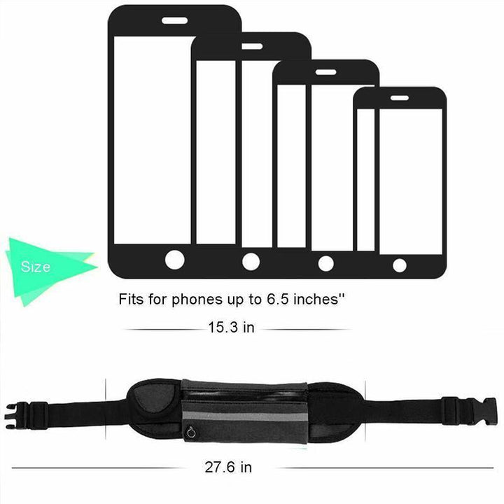 Lisslune | Running Sports Jogging Portable Outdoor Phone Holder Waterproof Belt Pouch