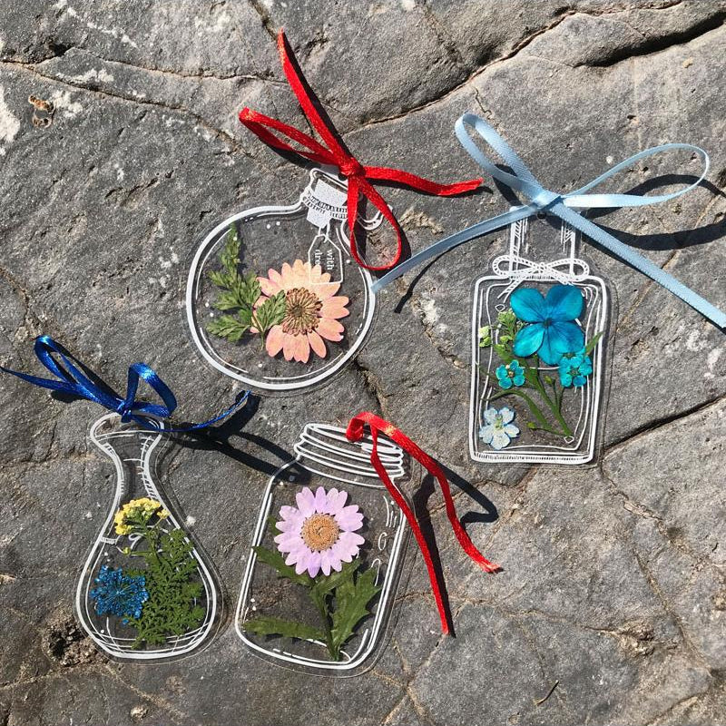 Lisslune | Transparent dried flower bookmarks (30 pieces/set)