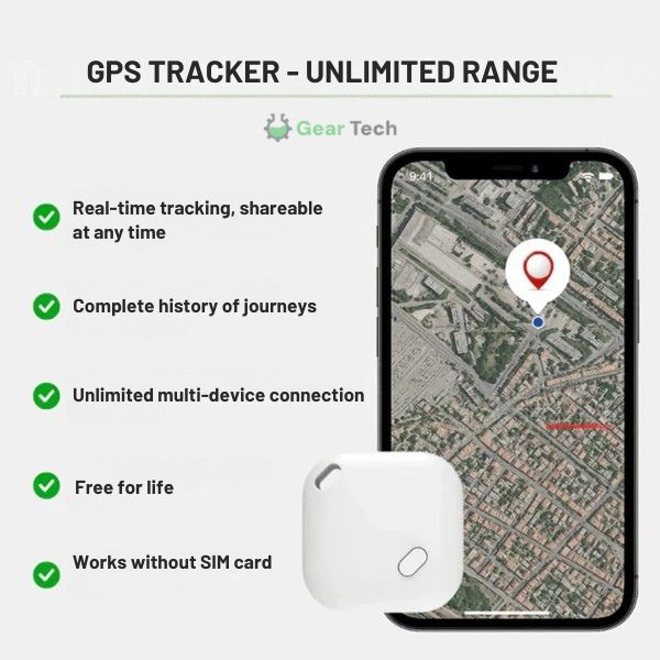 Lisslune | GPS Tracker for Cars | Real-Time Tracking, IP67 Waterproof & No Subscription Required for iOS Users