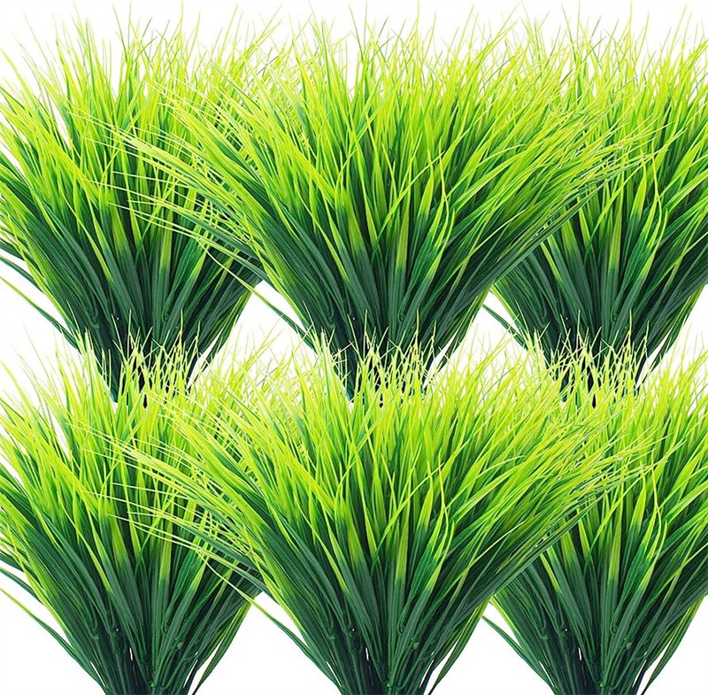 Lisslune | Artificial Wheat Grass Plant Made of Plastic – Decorative Grass for Garden, Home and Outdoor Area