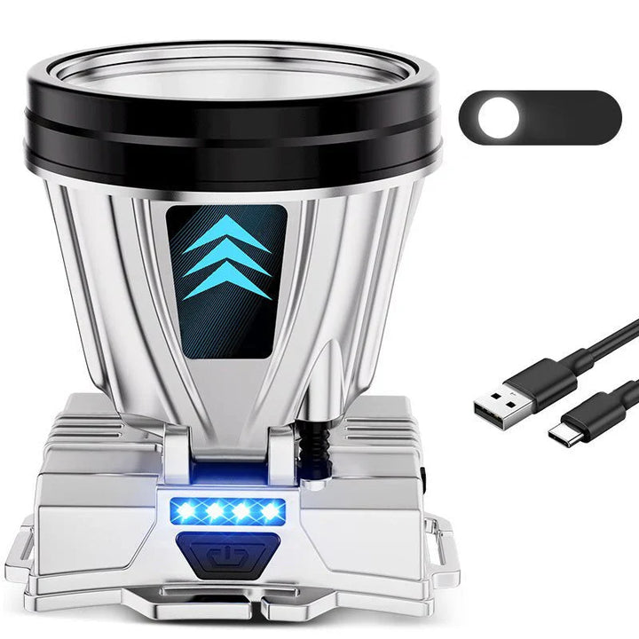 Lisslune | Wide-beam LED headlamp with power bank function and USB charging port