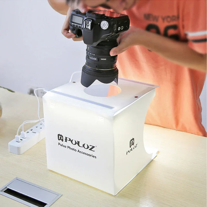 Lisslune | 23cm Mini Photo Studio Lightbox with Soft Light for Stunning Jewelry & Product Shots