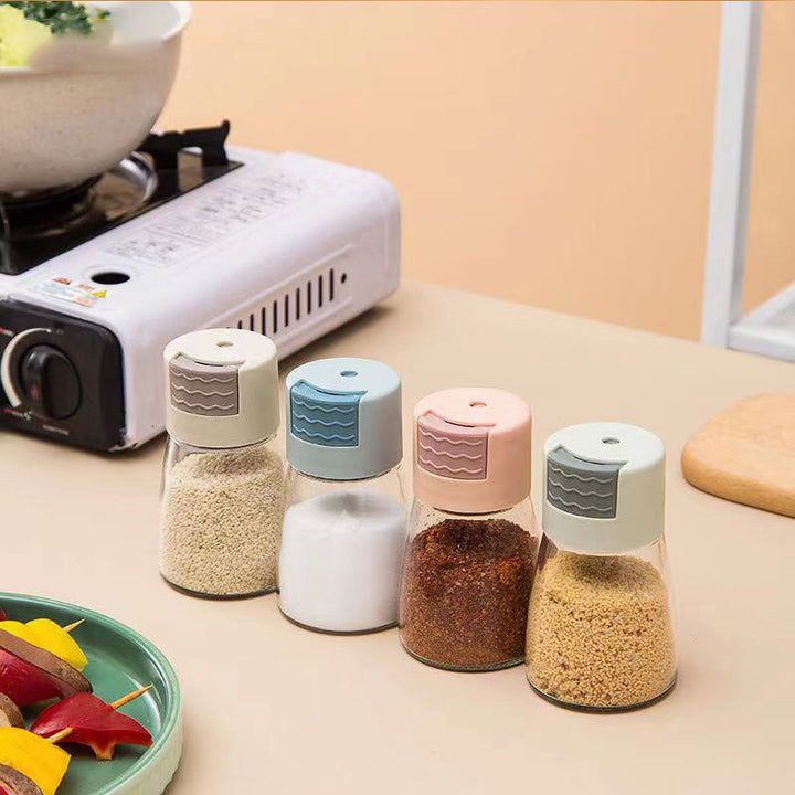 Lisslune | Salt and Pepper Shaker Precise Quantitative Press Type