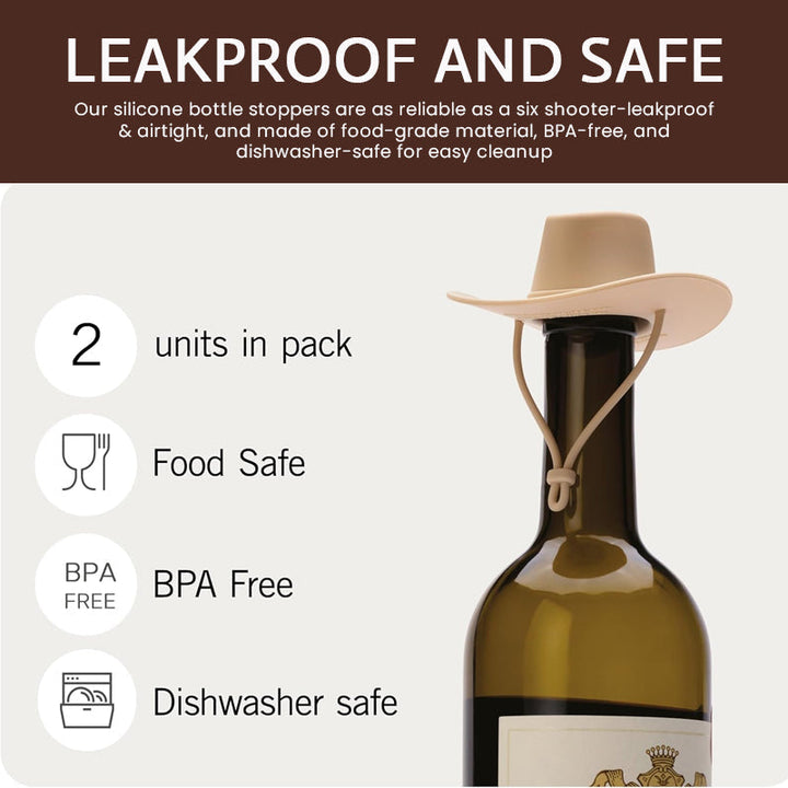 Lisslune | Wine bottle stopper in cowboy hat design – Tight, stylish & original