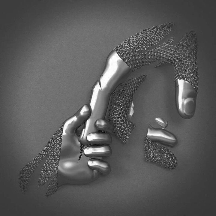 Lisslune | Love Canvas with Elegant Metal Figure in Modern Design
