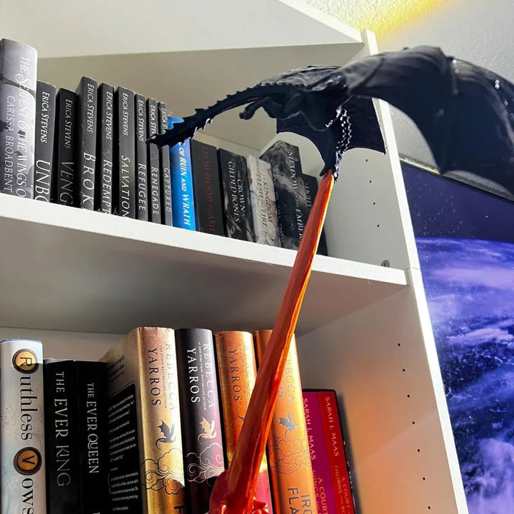 Lisslune | Book corner with dragon flame