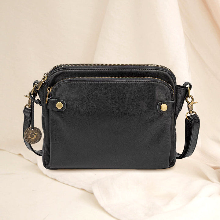 Lisslune | Three-Layer-Leather-Crossbody-Shoulder- & Clutch-Bag