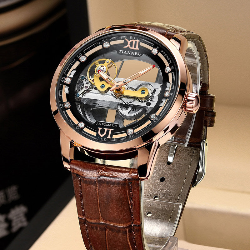 Lisslune | Skeleton Tourbillon Ultra Thin Automatic Mechanical Watch