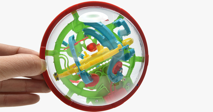 Lisslune | 3D Magic Intellect Maze Kids Balance Logic Skill Puzzle Training Ball Toy